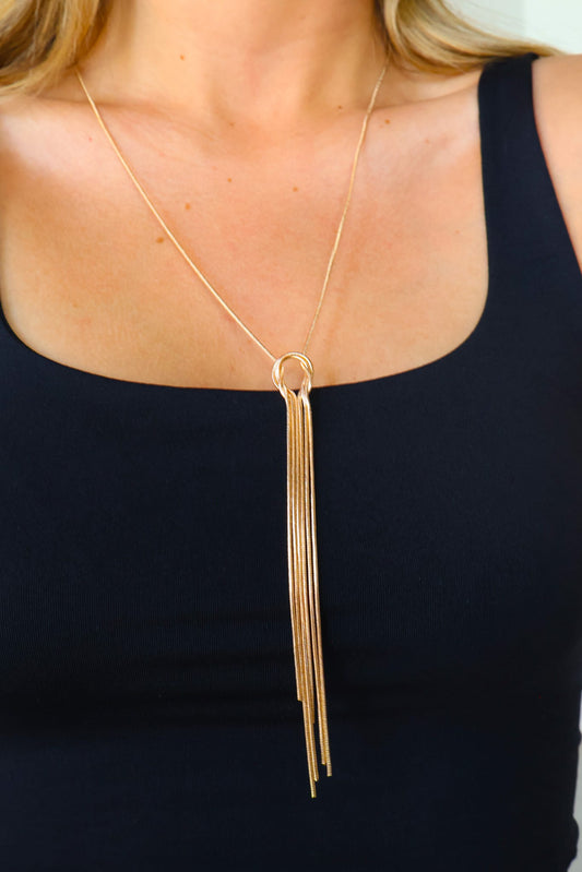 Sophia Fringe Tassel Necklace