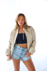 Kendall Oversized Bomber Jacket