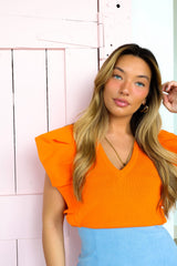 Sending Love Pleated Cap Sleeve Top