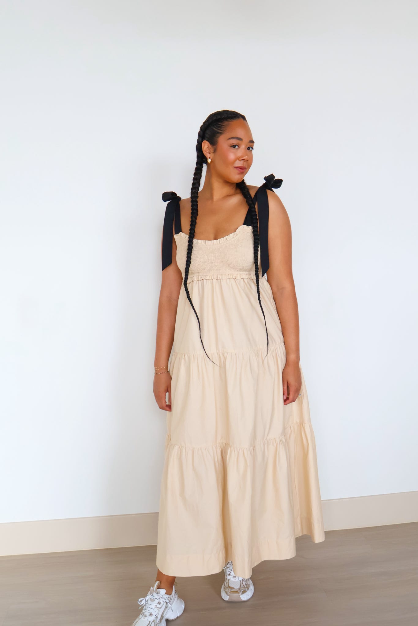Happily Yours Bow Tie Maxi Dress
