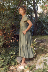 Summer Breeze Babydoll Midi Dress