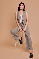 Ariana Plaid Trousers