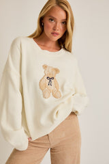Teddy Bear Knit Sweater