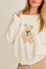 Teddy Bear Knit Sweater