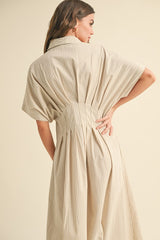 Give It Time Striped Midi dress