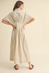 Give It Time Striped Midi dress