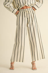 Santa Barbara Striped Linen Pants