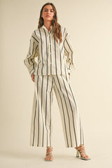 Santa Barbara Striped Linen Pants