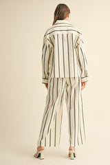 Santa Barbara Striped Linen Pants