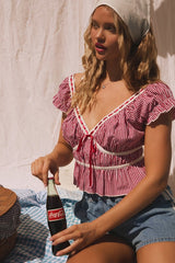 Lover Girl Gingham Crop Top