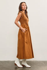 Tabitha Drop Waist Midi Dress