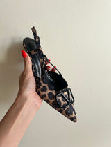 Clementine Leopard Slingback Heel