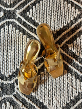 Omi Gold Slide Heel
