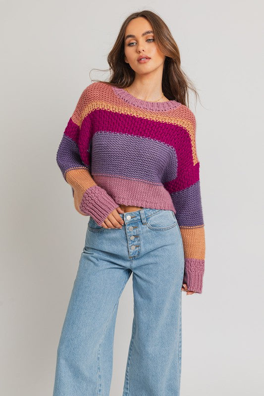 Because Of You Crop Sweater