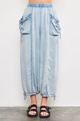 Head In The Clouds Washed Denim Pant