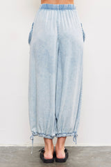 Head In The Clouds Washed Denim Pant