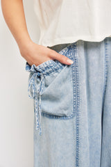 Head In The Clouds Washed Denim Pant