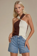Cross My Heart Colorblock Top