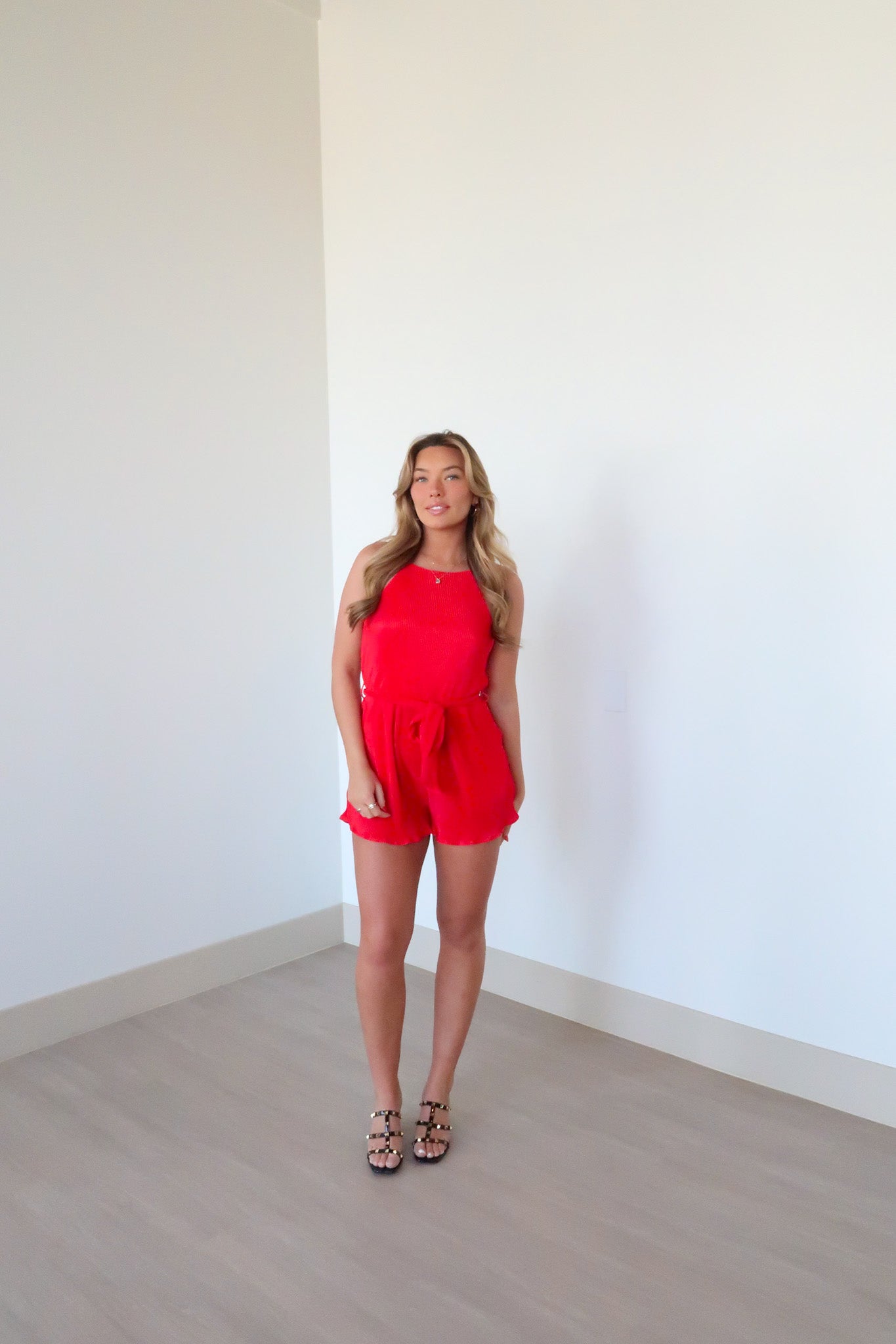Play The Game Pleated Romper