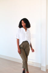 Stay True Linen Crop Pant