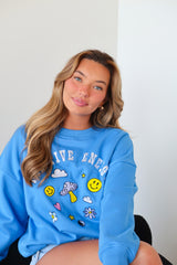 Positive Energy Embroidered Sweatshirt