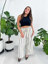 Santa Barbara Striped Linen Pants