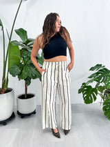 Santa Barbara Striped Linen Pants