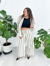 Santa Barbara Striped Linen Pants