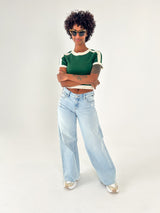 Easy Going Stripe Sweater Top