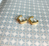 Starry Nights Square Hoop Earring