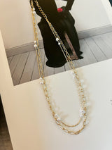 Dora Gold and Pearl Layered Necklace