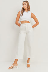 Santa Monica Patch Pocket Wide Leg Jean
