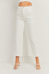 Santa Monica Patch Pocket Wide Leg Jean
