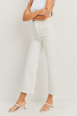 Santa Monica Patch Pocket Wide Leg Jean