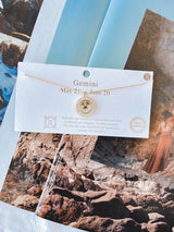 Zodiac Baguette Stone Necklace