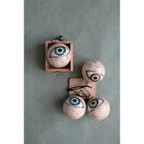 3" Round Glass Eyeball Ornament