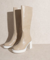 Juniper Beige Tall Chunky Boot