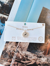 Zodiac Baguette Stone Necklace