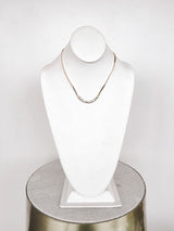 Penelope Gold Circle Rhinestone Necklace