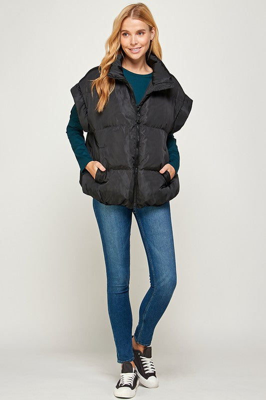 Ready For More Oversized Puffer Vest
