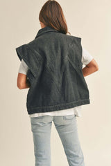Good To Go Washed Denim Vest