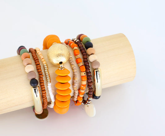 A Good One Beaded Stack Bracelet