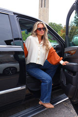 Carlson Colorblock Button Up Top