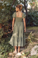 Summer Breeze Babydoll Midi Dress