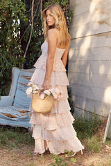 Georgina Floral Print Tiered Maxi Dress