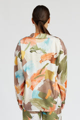 Here With You Satin Button Up