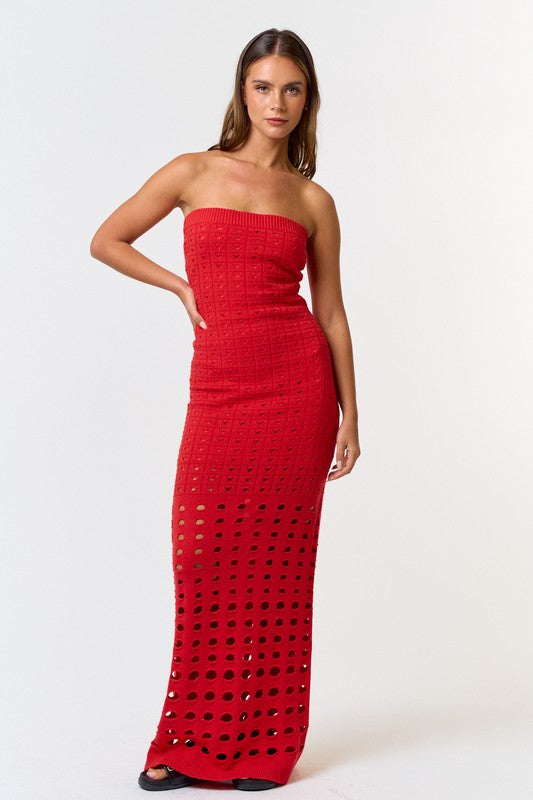 Go For It Tube Sweater Dress