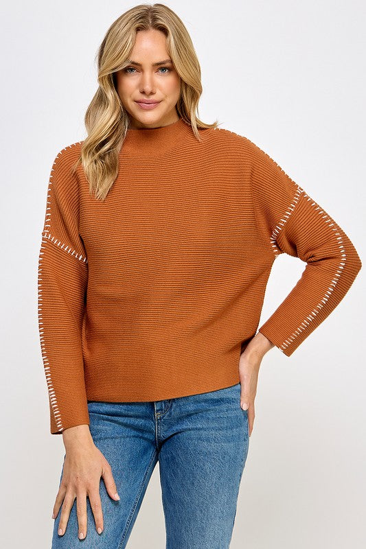 Arcadia Mock Neck Sweater