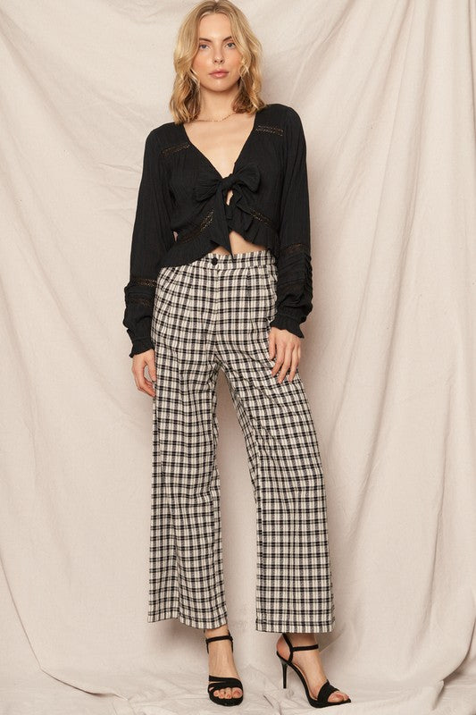 Turned Upside Down Plaid Pants