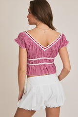 Lover Girl Gingham Crop Top